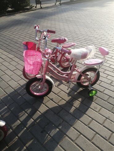 Uşaq velosipedləri: Yeni Dörd təkərli Uşaq velosipedi 12", sürətlərin sayı: 1, Ödənişli çatdırılma — 6