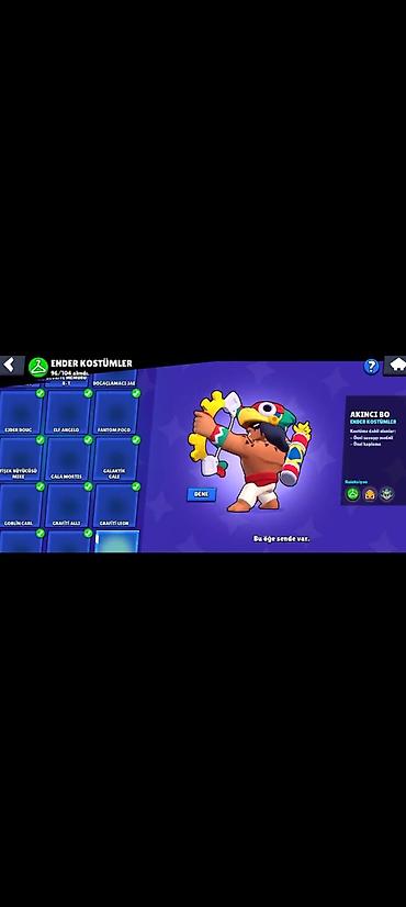 ev paltarları: Brawl Stars hesabı – yüksək səviyyəli kosmetiklər və resurslarla - — 7