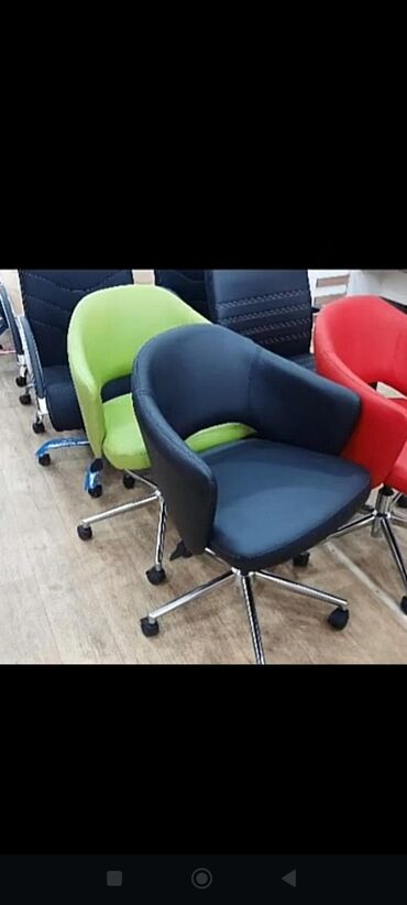 Ofis və oyun kresloları: Təkərli, Parça — 3