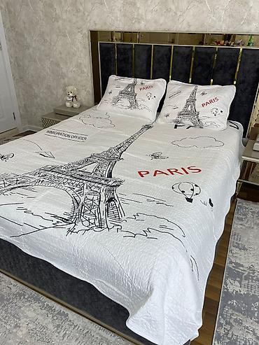 damla tekstil: Yataq üçün Yeni rəng - Ağ Yataq örtüyü, Pulsuz çatdırılma — 4
