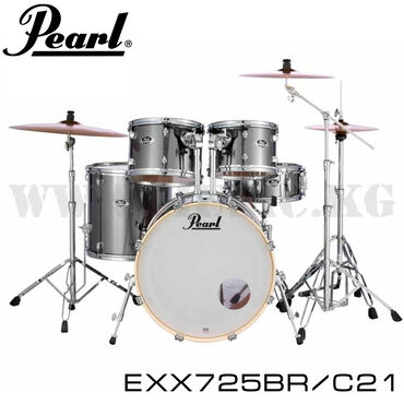ударний барабан: Барабанная установка Pearl EXX725 BR/C21 Export Drum Kit (SMOKEY