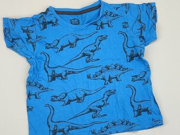 niebieska koszulka: Koszulka, 7 lat, 116-122 cm, stan - Zadowalający