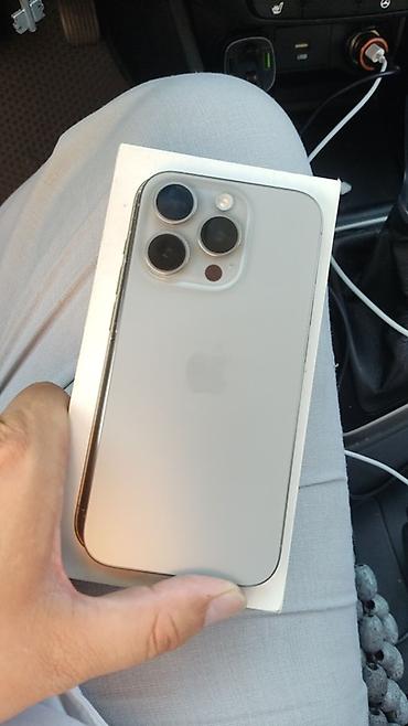 Мобильные телефоны и аксессуары: IPhone 15 Pro, Б/у, 128 ГБ, Natural Titanium, Коробка, 81 % — 1
