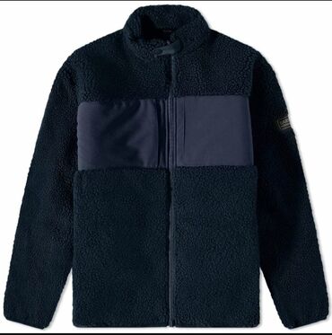 детские свитера травка: Kişi üçün tünd göy rəngli teddy flis jaket - Material: qalın, yumşaq