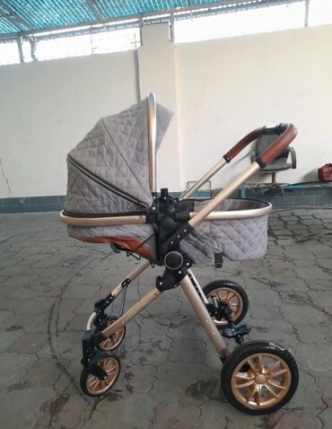 детский коляска ош: Балдар арабасы, түсү - Күмүш, Колдонулган
