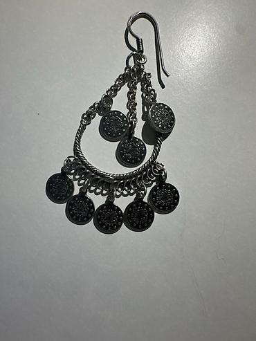 серебрение: Серебряные серьги, Проба 925, Без вставки, Женские, Б/у — 5
