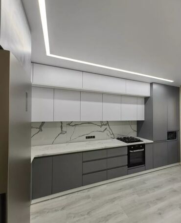 Sifarişlə mətbəx mebeli: Sifarişlə mətbəx dəsti, Özü çəkən petlələr, Sadə laminat, Kredit var, Rayonlara çatdırılma, Pulsuz çatdırılma — 29