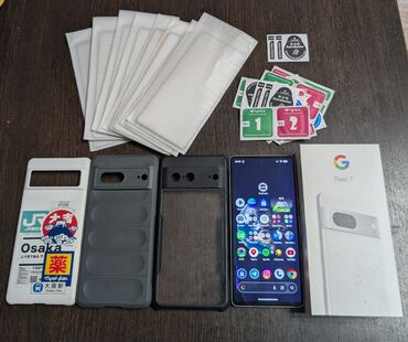 пиксель телефон: Google Pixel 7, Колдонулган, 256 ГБ, түсү - Ак, 2 SIM