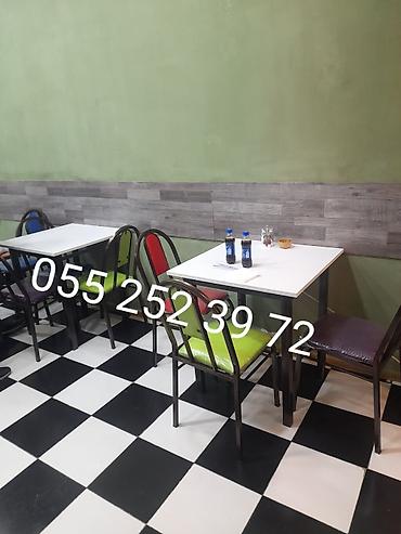 Masa və oturacaq dəstləri: Qonaq otağı üçün, Yeni, Açılmayan, Dördbucaq masa, 10 stul — 4