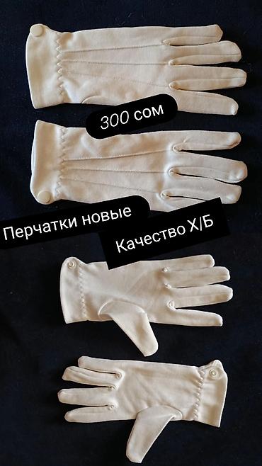 перчатки: Перчатки, варежки, Унисекс, Новый, цвет - Белый — 1
