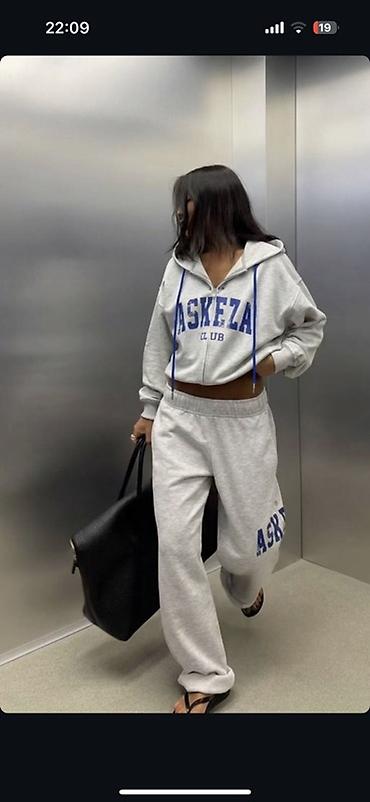 nike tech flecce: Женский спортивный костюм “ASKEZA CLUB” - Комплект из худи на молнии — 1