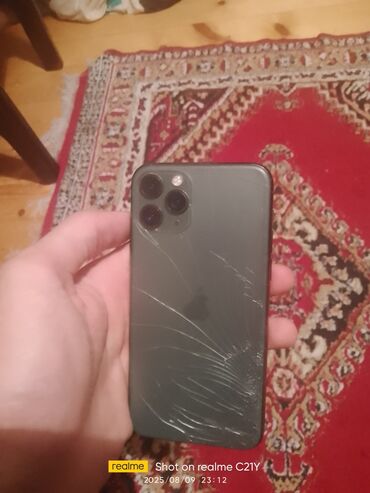 iphone x qiriq: IPhone 11 Pro, Matte Space Gray, Qırıq
