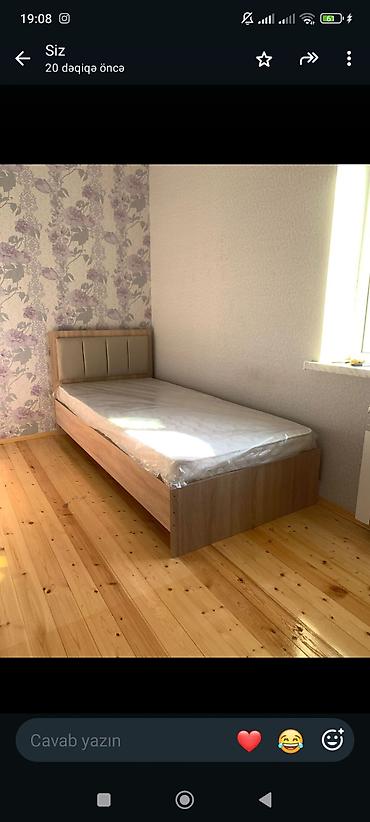 Tek nəfərlik çarpayı və döşək dəsti - Ölçü: təxmini 90x200 sm lalafo.az -da Tek nəfərlik çarpayı və döşək dəsti - Ölçü: təxmini 90x200 sm