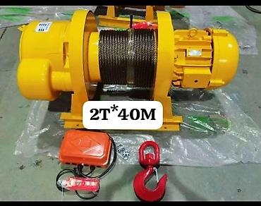 hedef qutusu: Elektrik Tal– 2 ton qaldırma gücü, 40 metr polad tros Tal Telfir — 1
