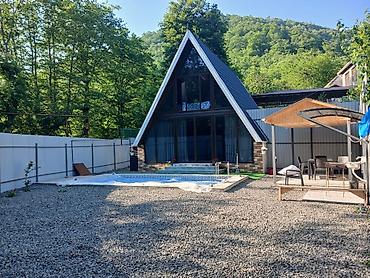 baki kiraye: A-Frame tipli kottec – şəxsi həyət və hovuzla - Müasir A-Frame — 2