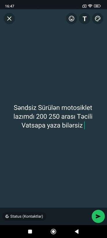 ucuz motosiklet satisi: - FƏRQİ YOX, 50 sm3, 1000 km