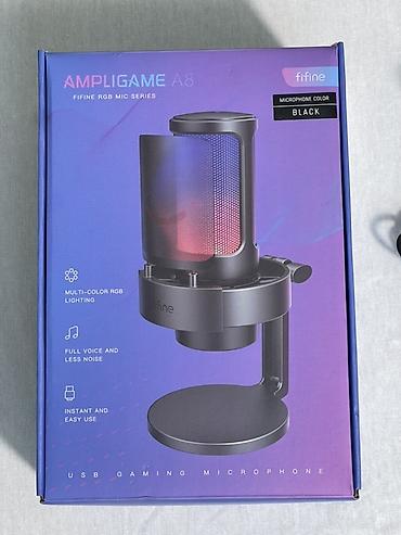 Студийные микрофоны: USB-микрофон Fifine A8 для стримов, подкастов и озвучки. Доп в подарок — 7