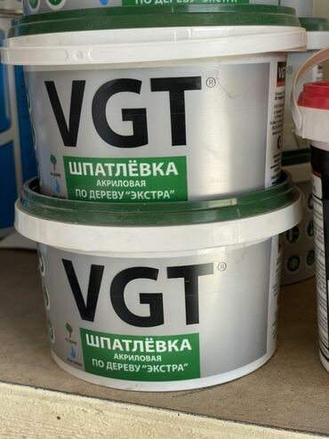клей для обоя: Акриловая шпатлёвка VGT по дереву "Экстра" предназначена для