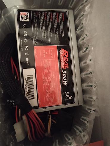 Блоки питания: Məhsul: SP+ Real Power 500W 6pin girişi (çevirici ile) ATX2.01 — 3