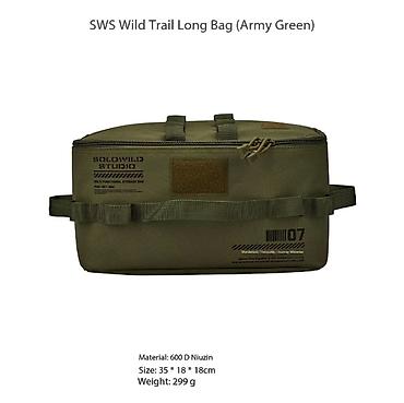 army: SWS Длинная сумка Wild Trace (зелёный), 35х18х18см, WELLHIKE — 1