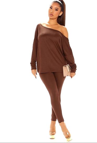 bez helanke: 3XL (EU 46), Cotton, Single-colored, color - Brown