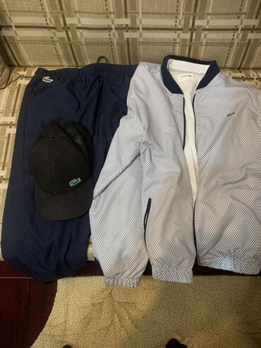 женские трикотажные спортивные костюмы: İdman dəsti, Lacoste, One size, rəng - Ağ