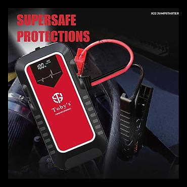 jump starter: Пусковое устройство ёмкостью 16000 мАч и мощностью 59,2 Вт с пиковым — 2