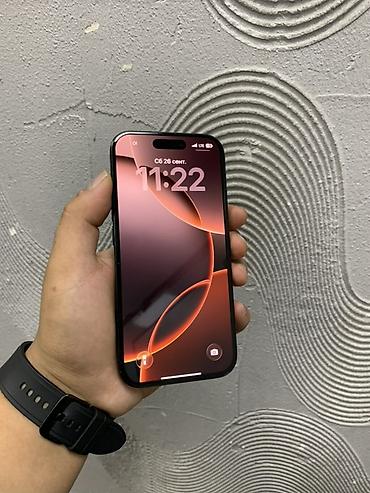 телефон кнопчный: IPhone 16 Pro, Б/у, 256 ГБ, Black Titanium, Защитное стекло, Чехол, 89 % — 5