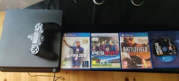 playstation 1: Salam PS4 Slim 1 telebayt yaddaş satilir hec bir prablemi yoxdur