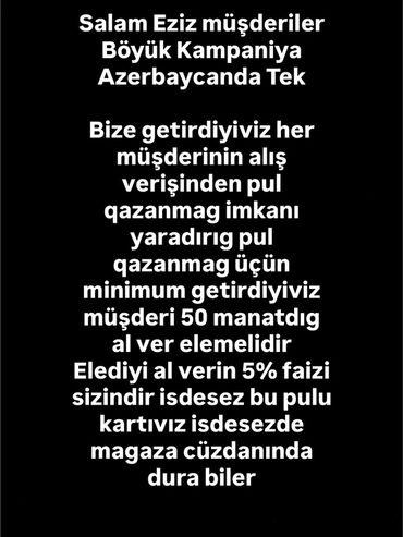 Böyük kampaniya: Müştəri gətir, qazanc əldə et! - Bizə gətirdiyiniz