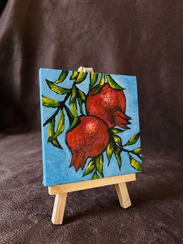 xaribulbul sekilleri: Mini kətan, molbertlə
10x10sm 
İnstagram: art_sebet