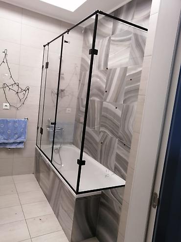Душевые перегородки и ограждения: Душевые кабины стеклянные перегородки душевые кабины Бишкек 🚿 — 1
