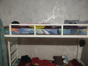 Двухъярусные кровати: Двухъярусная металлическая кровать - Прочная сварная рама из металла — 3