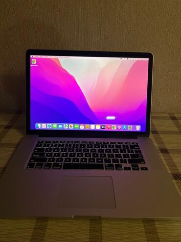 ноутбук айфон: Ноутбук, Apple, 16 ГБ ОЭТ, Intel Core i7, 15.4 ", Колдонулган, Жумуш, окуу үчүн, эс тутум SSD