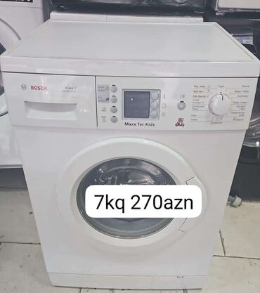 2 ci el paltaryuyan: Paltaryuyan maşın Bosch, 7 kq, İşlənmiş, Avtomat, Qurutma var, Ödənişli çatdırılma, Ünvandan götürmə