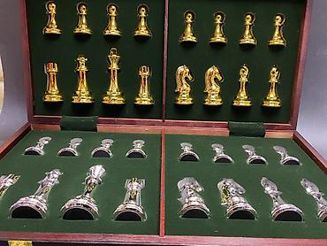 Шахматы: Элитный шахматный набор с металлическими фигурами - Комплектация: 32 — 10