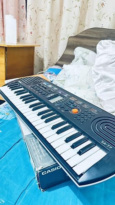 Синтезаторы: Синтезатор Casio SA‑77 (мини-клавиши) - 44 мини‑клавиши - Встроенный — 3