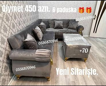 kreditle kunc divanlar: Künc divan, Qonaq otağı üçün, Parça, Bazalı, Açılan — 8