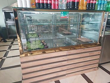 Soyuducu avadanlığı: 720₼ şirniyyat vitrin soyuducu 3-4ay işlənib ideal vəziyyətdə 160*80 — 1