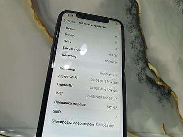 Apple iPhone: IPhone X, Б/у, 64 ГБ, Space Gray, Чехол, 100 % — 13