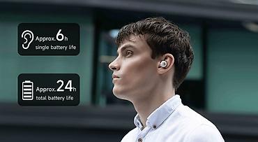 Qulaqcıqlar: Yeni Simsiz (Bluetooth) Qulaqcıqlar, Edifier, rəng - Qara — 8