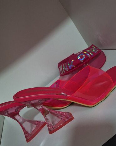 pink cipele oantilopa samo: Fashion slippers, Catwalk, 38