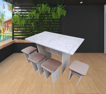 мягкая мебель работа: Комплект стол и стулья Кухонный, Новый