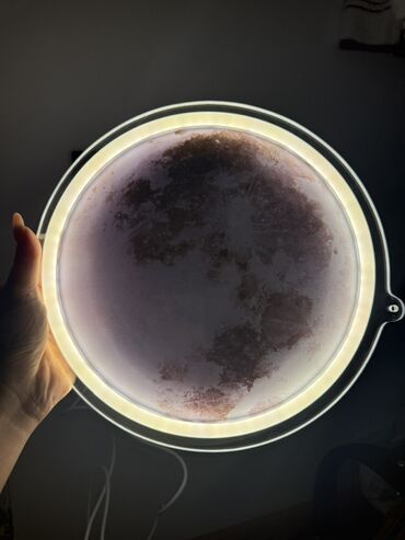 светильники направленного света: Неоновая настенная лампа «Луна» с USB-питанием - Круглая панель с