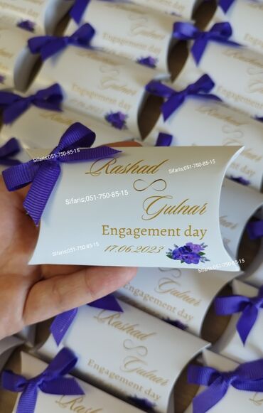 Xonça: Xonca ucun paylama konfetler sifarisle bezedilir.Sifarisler en az 1 — 3