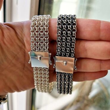 Серебряные цепочки: Набор украшений, Проба 960, Мужские, Новый