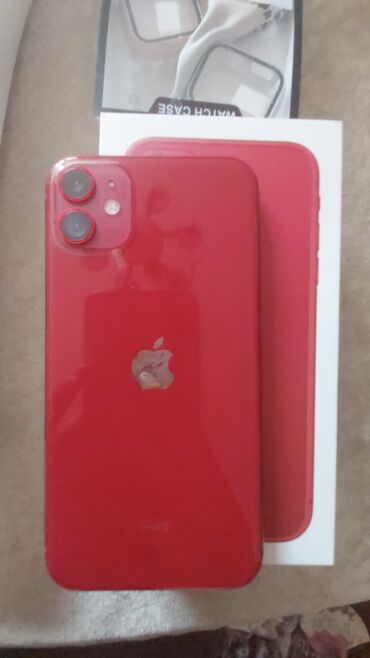 Apple iPhone: IPhone 11, 128 ГБ, Красный, Гарантия, Отпечаток пальца, Беспроводная зарядка