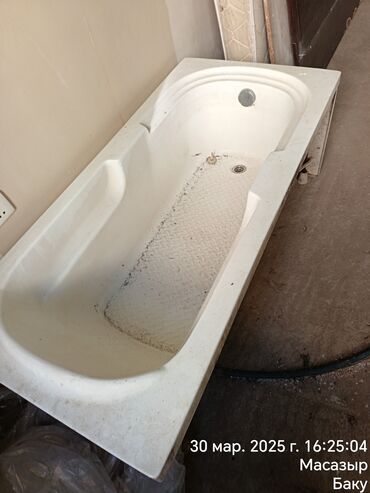 hamam vanna: Vanna, İşlənmiş, Plastik, 150x70 sm, Ünvandan götürmə, Zəmanətsiz, Kredit yoxdur