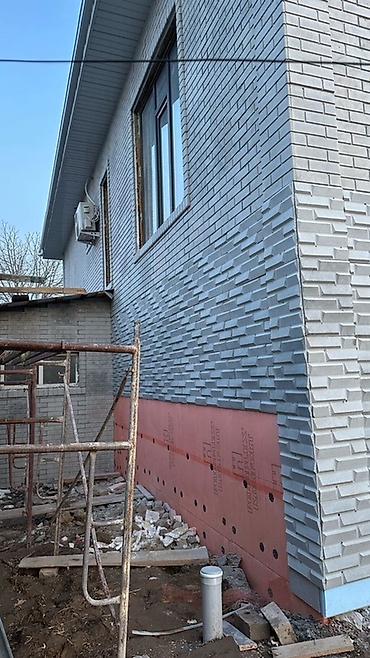 Фиброцементные фасадные панели: Двухэтажный дом с комбинированной отделкой фасада: одна часть — 30