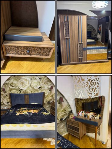 Çarpayılar: İkinəfərlik çarpayı, Dolab, Termo, 2 tumba, İşlənmiş